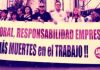 CCOO y UGT se concentran en Madrid contra la siniestralidad laboral