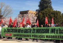 CCOO acusa al Gobierno regional de camuflar la precariedad de las universidades públicas