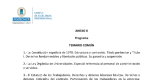 Oposiciones libres PAS laboral: normativa de referencia.