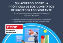 Sin acuerdo sobre la prórroga de los contratos de Profesorado Visitante