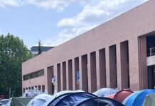 CCOO-UPM apoya la acampada en la Ciudad Universitaria de Madrid en solidaridad con el pueblo palestino