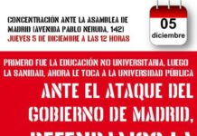 ASAMBLEA 5 DICIEMBRE, contra la asfixia presupuestaria a la Universidad Pública
