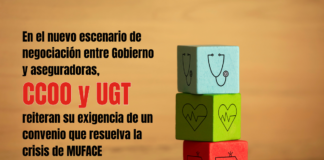 CCOO reitera su exigencia de un convenio que resuelva la crisis de MUFACE